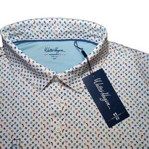 Walter Hagen Men's Patterned Polo - White